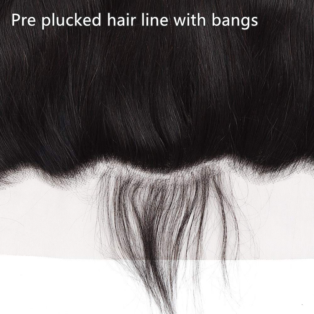 Grand Nature Frontal HD Lace Closure Only, 13x6 Frontal HD Lace, 5x5 HD Lace Closure Body Wave, Straight 4x4 Closure, 13x4 Lace Frontal HD Lace (Straight, 20"-13x6 Frontal)
