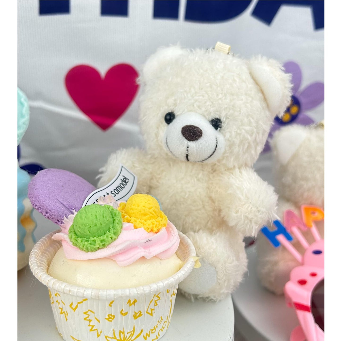YJUBAOA 12 Pieces Mini Teddy Bear Bulk,4 inch Small Stuffed Animal Toy, Soft Plush Mini Teddy Bears for DIY Keychain Baby Shower Party Favors Graduation Keychain Bag Charm Supplies (Pink+Brown+White)