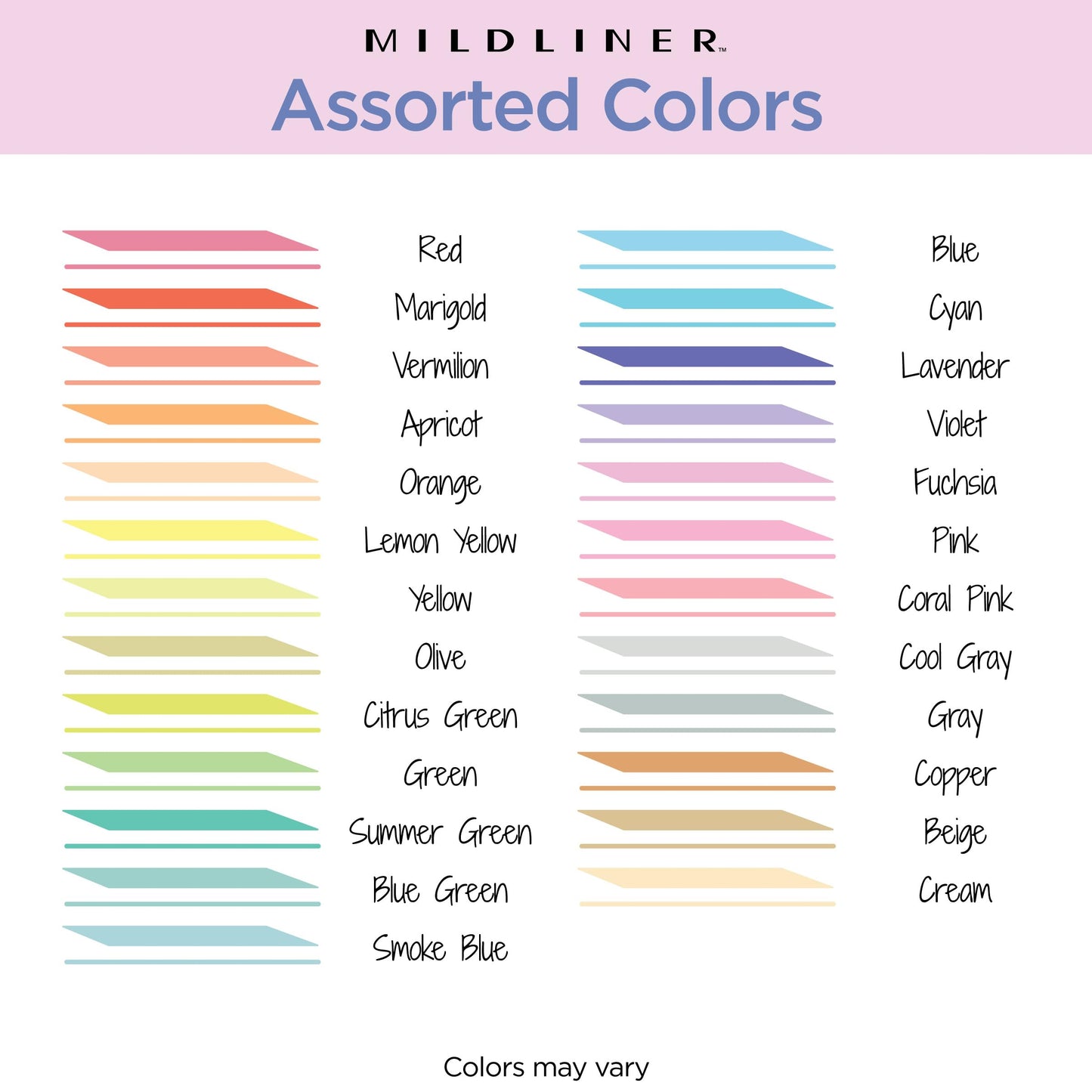 Zebra Pen Mildliner Dual-Tip Highlighter Set, Broad and Fine Tips, No Bleed, Ideal for Bible Highlighting, Journaling, School and Office Supplies, Assorted Ink in Carrying Case, 25-Pack (78025)