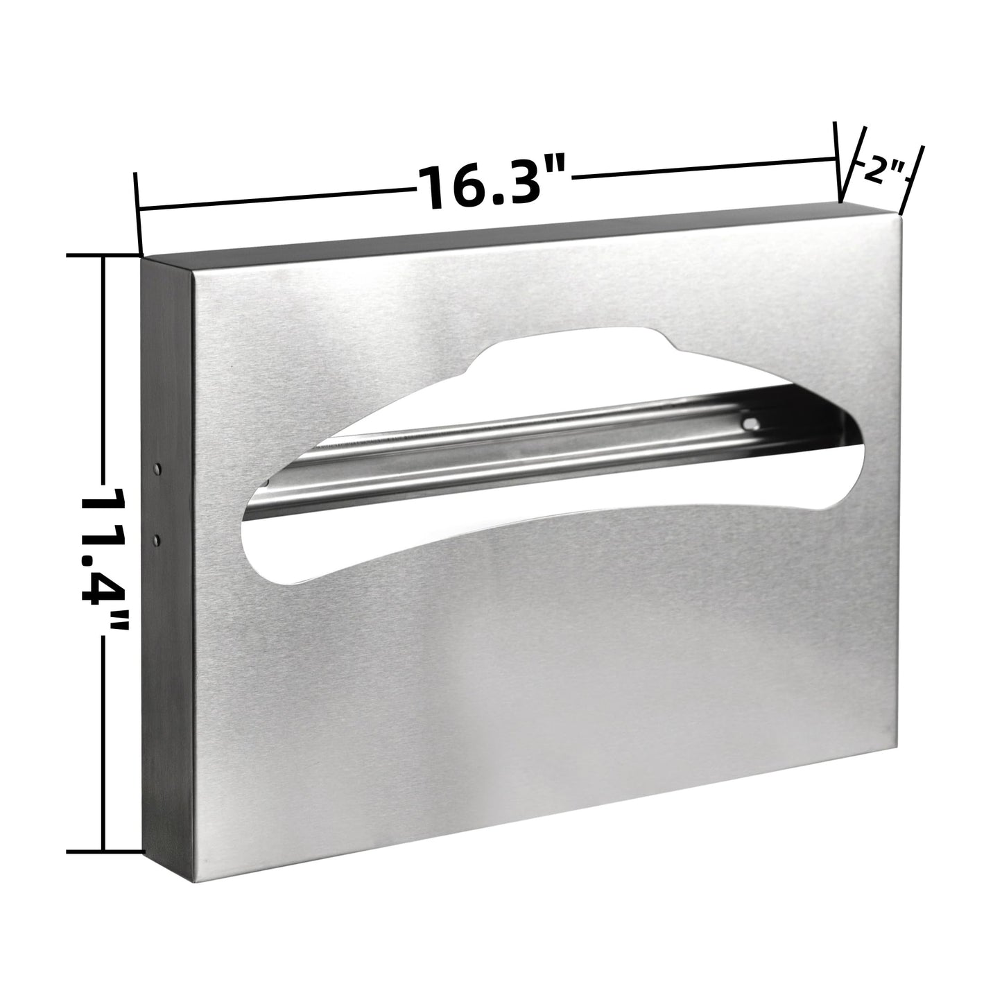 Desyeryamimi 2 Pack Toilet Seat Cover Dispenser,Commercial Stainless Steel Brushed Toilet Seat Cover Holder for Disposable Toilet Seat Covers Wall Mount for Bathroom Restroom