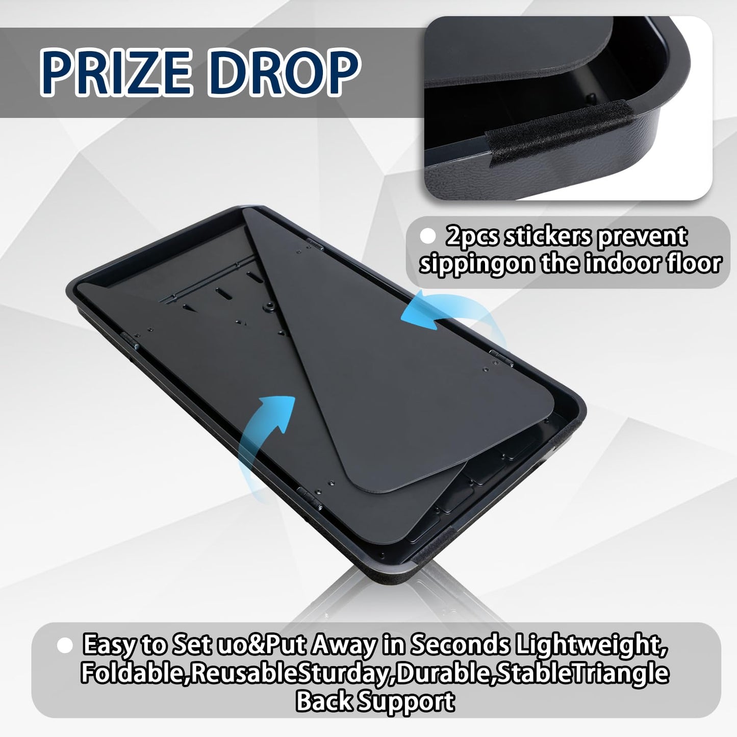 Hooomyai Mini Tabletop Prize Drop Board Game 25"x14" Plinko Board Foldable Stand with Customizable 8 Playing Pucks for Carnival Tradeshow Party