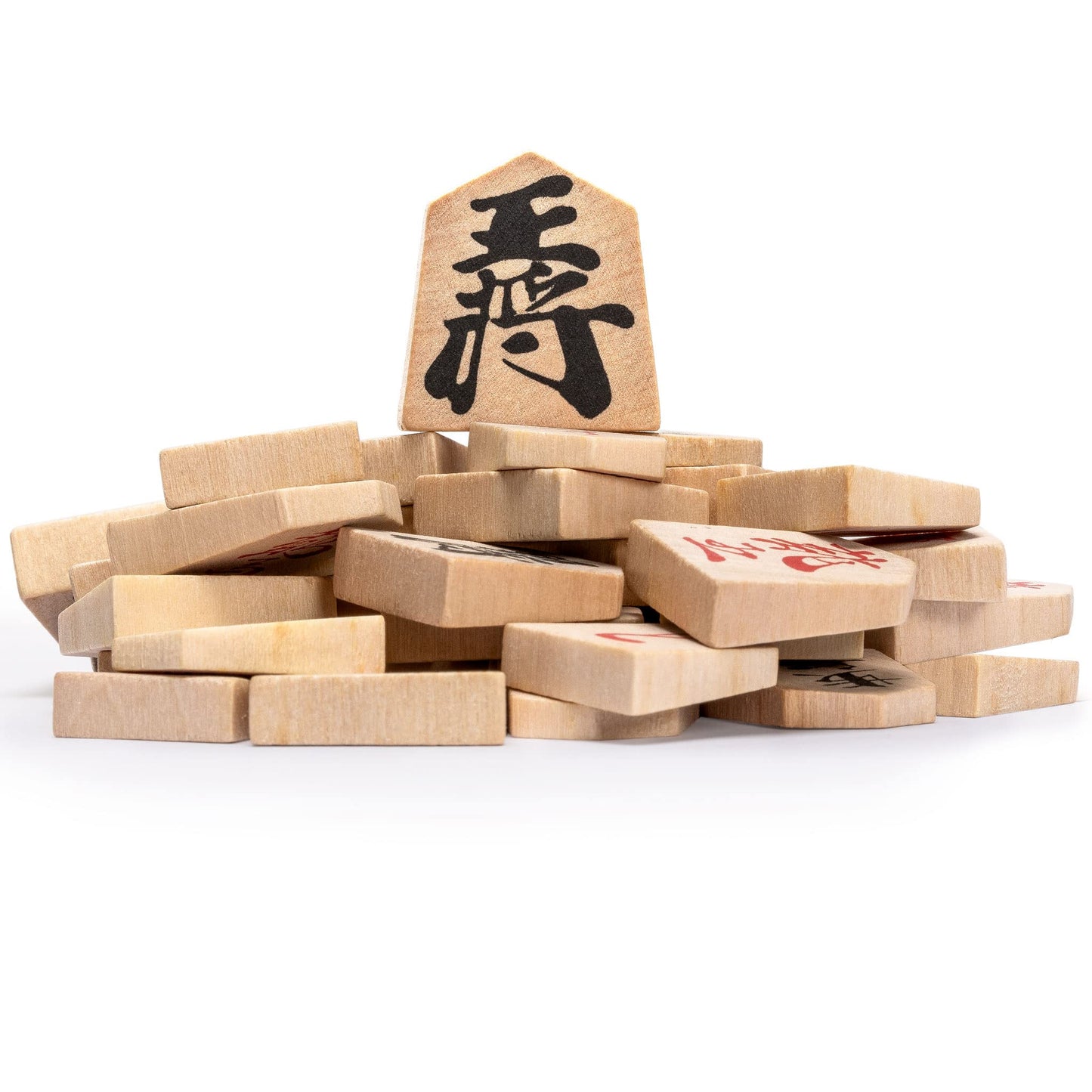 Wooden Shogi Japanese Chess Table w/Drawers and Chessmen Game Set