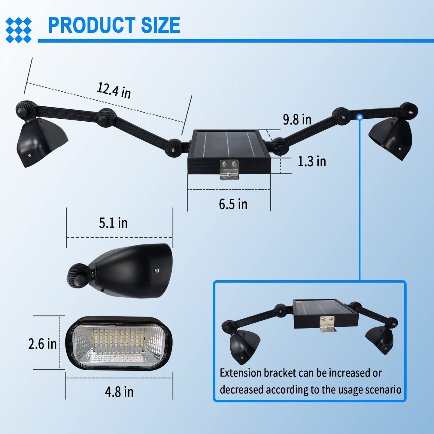 Solar billboard light, 120LED Outdoor Lights for Sign, Wireless Dual Sign Lighting for commercial Billboard, Shops, HOA, Real Estate