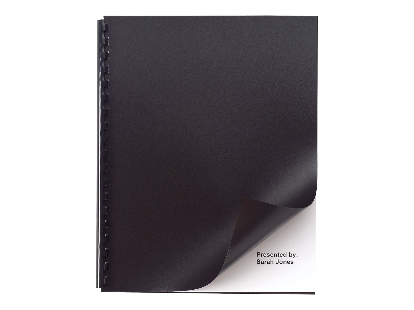 GBC Solids Standard Presentation Covers, Non-Window, Square Corners, Black, 50 Pieces Per Box (2514493)