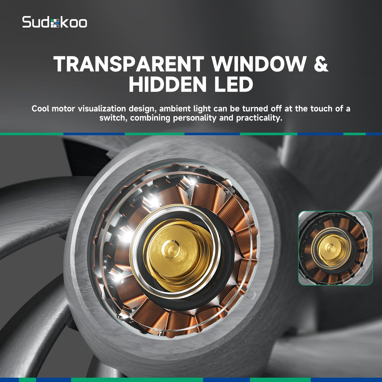 Sudokoo Sudokoo MACH120 3IN1 Case Fans, 30mm Thick, LCP and 40% Glass Fiber, Hybrid Hydraulic Bearing, FOC Motor, PWM, Dynamic Balance Correction, 6 Years Warranty, Black Gray