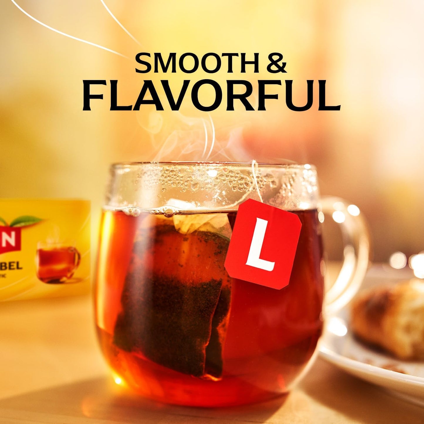 Lipton Decaffeinated Black Tea Bags 12-Pack Bundle with 600 Total Count for Hot or Iced Tea Rainforest Alliance Certified Smooth Vibrant Flavor Foil-Wrapped Premium