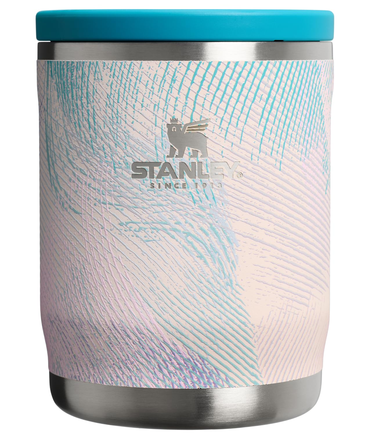 STANLEY Adventure To-Go Food Jar 18 oz | Vacuum Insulated Food Container | Wide Mouth Screw On Lid | Packable for Travel | Stainless Steel with Leakproof Lid | BPA-Free | Sea Glass Plume