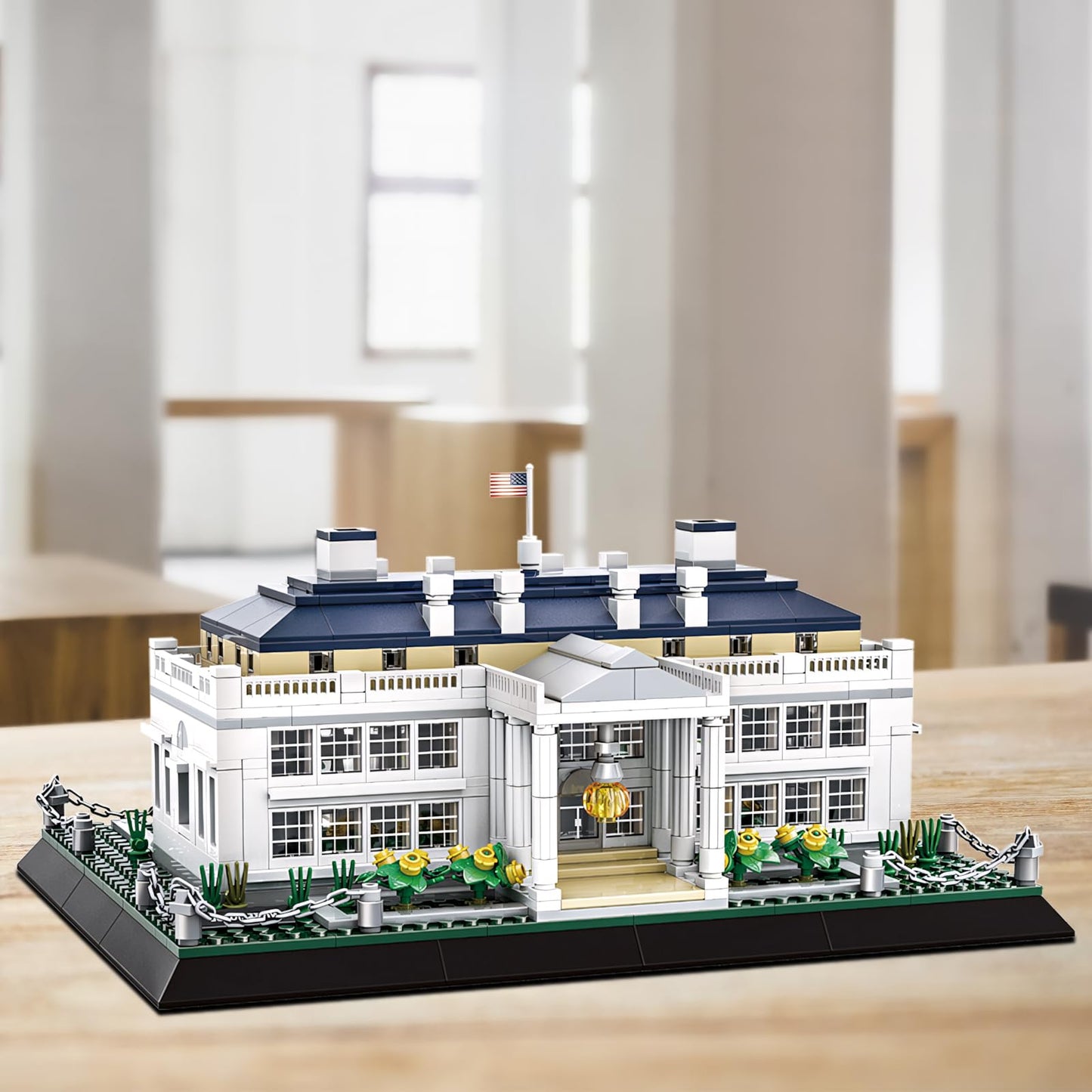 CAXIMSY White House Model Building Block Sets 895 Pieces Washington Famous Landmark Architecture Gifts for Adults and Kids