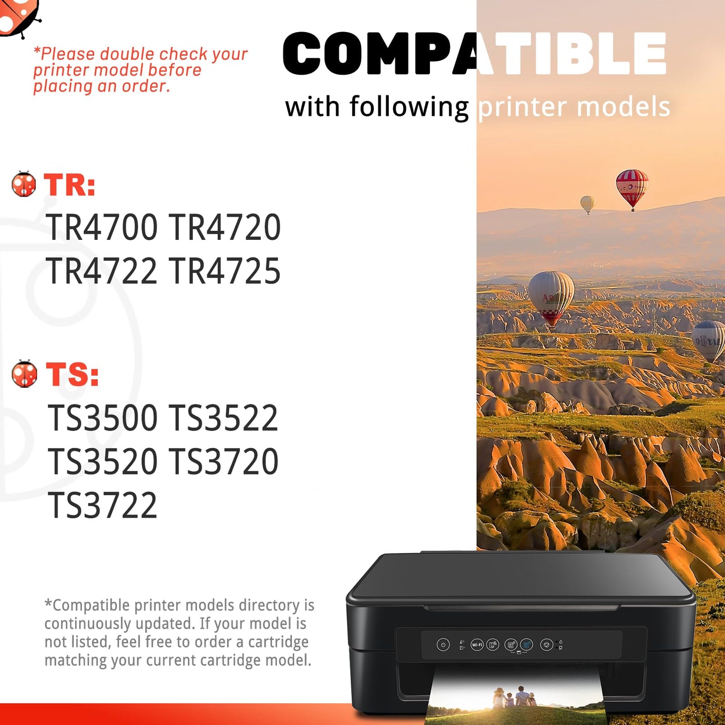 COCCINK 275XL Black Ink Cartridges for Canon Pixma TS3720 TS3722 TS3522 TS3520 TS3500 TR4722 TR4720 TR4725 TR4700 Printer Ink Cartridge for Canon 275 PG-275 XL 275 XL Inkjet Combo Pack (2 Black)