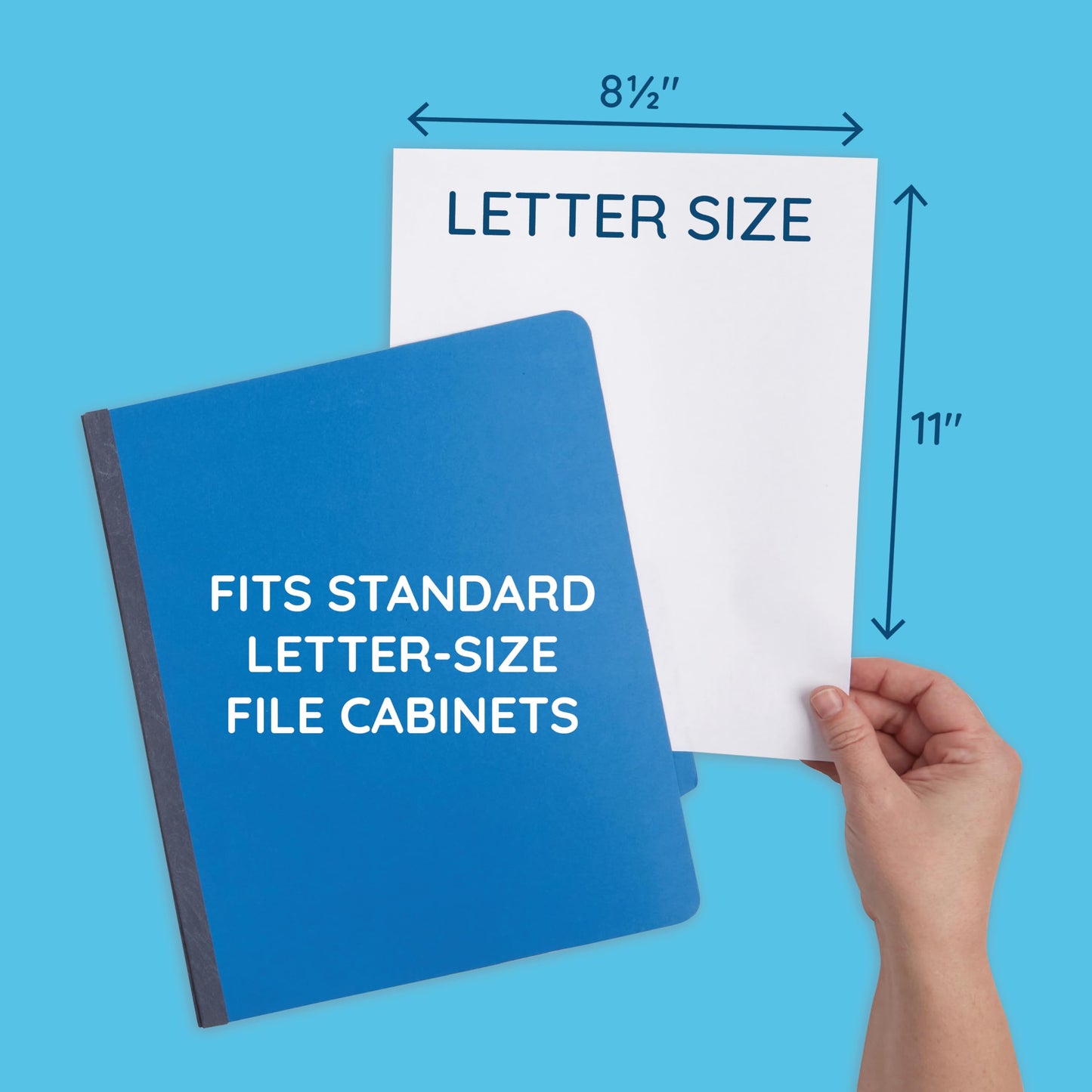 Blue Summit Supplies Dark Classification Folders, 3 Dividers, Letter Size with 2 Inch Expansions, Use for Organizing Medical Records & Client Files, Great as Lease Folders, 10 Pack