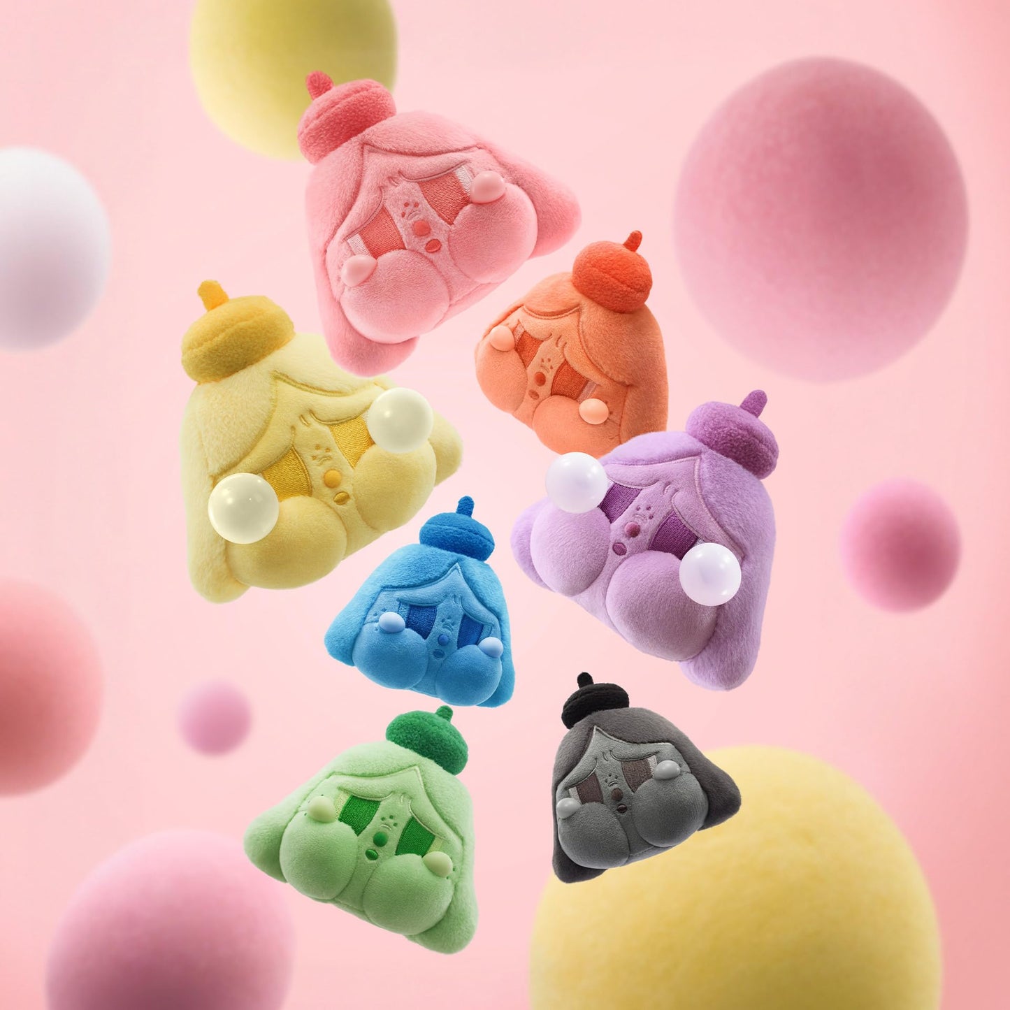 POP MART CRYBABY Tears Launch Project Series-Plush Pendant Blind Box, Crybaby Action Figures, Random Design Collectible Toys for Home Decor, Birthday Gifts for Girls Boys Women Men, Single Box