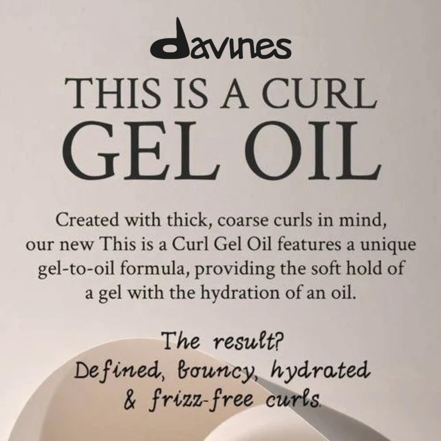 Davines This is a Curl Gel Oil | Curly Hair Gel |8.45 Fl Oz