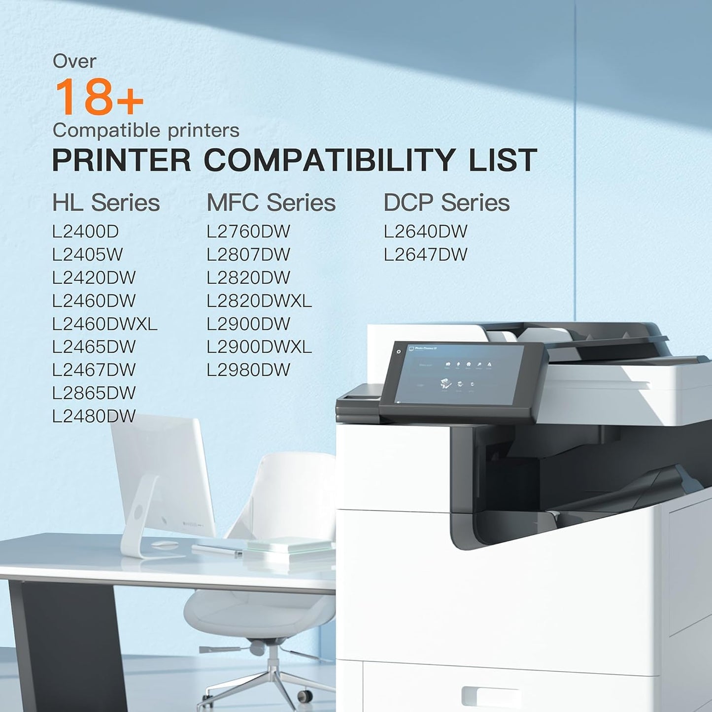 E-Z Ink Compatible TN830XL Toner Cartridges DR830 Drum Unit Replacement for Brother TN830XL Toner Cartridges DR830 Drum Unit for HL-L2460DW DCP-L2640DW HL-L2480DW HL-L2400D HL-L2405W Printer(3Pack)