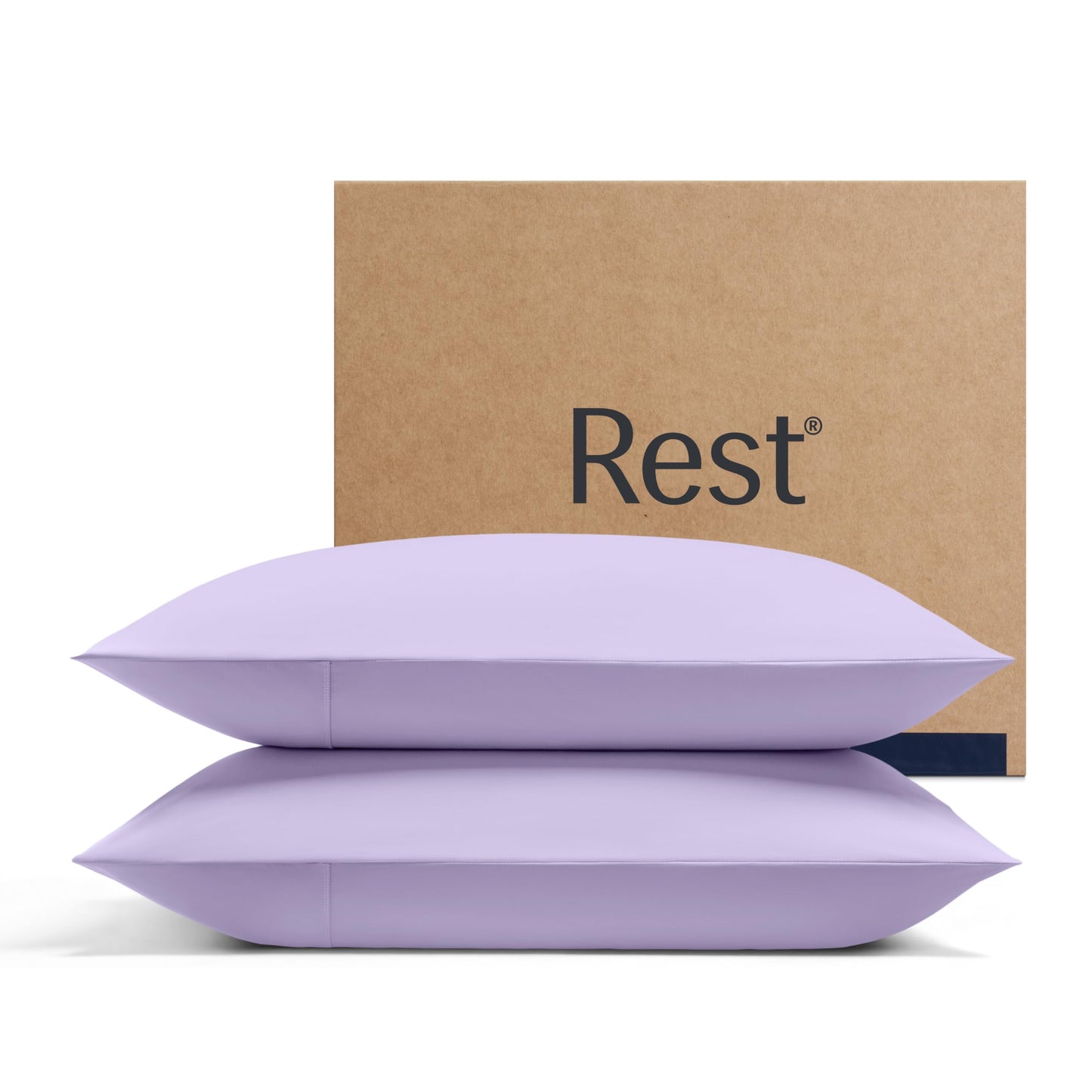 REST Evercool+Cooling Pillowcases Standard Size 2PCS for Hot Sleepers & Night Sweats, Silver-Infused Fabric for Hygienic Sleep, Sensitive Skin, Silky Smooth for Curly Hair, (19x35 inches)