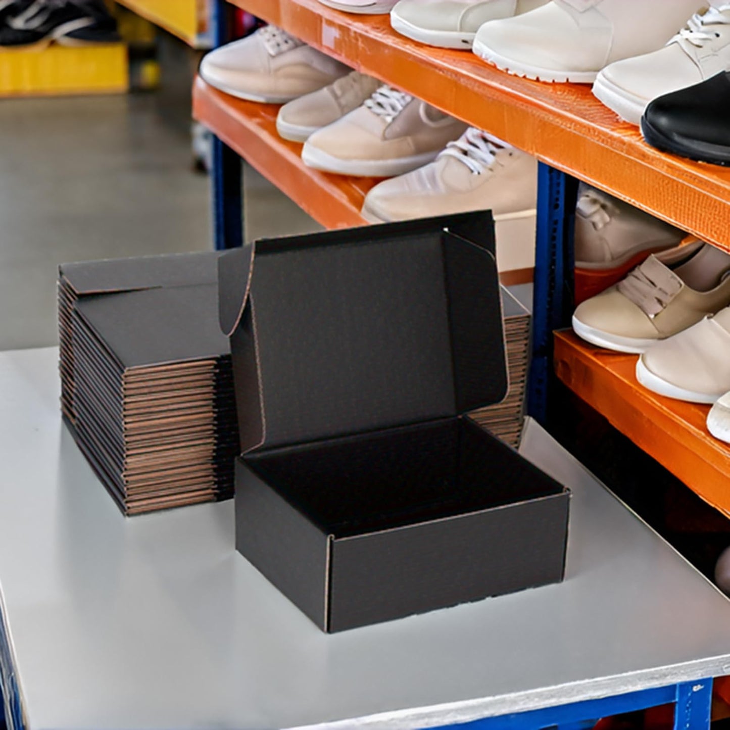 DUZCLI Black Shipping Boxes 12x9x4 Inches, 20 Pack