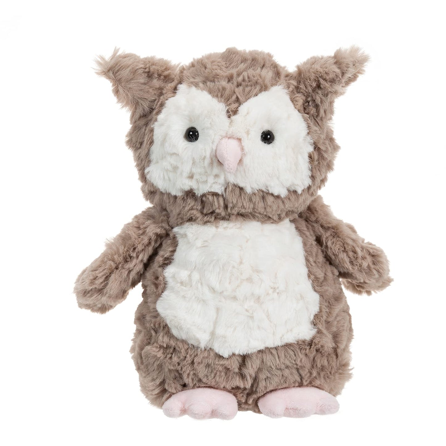 Apricot Lamb Toys Plush Brown Owl Stuffed Animal Soft Cuddly Perfect for Child (Brown Owl, 9.5 Inches)