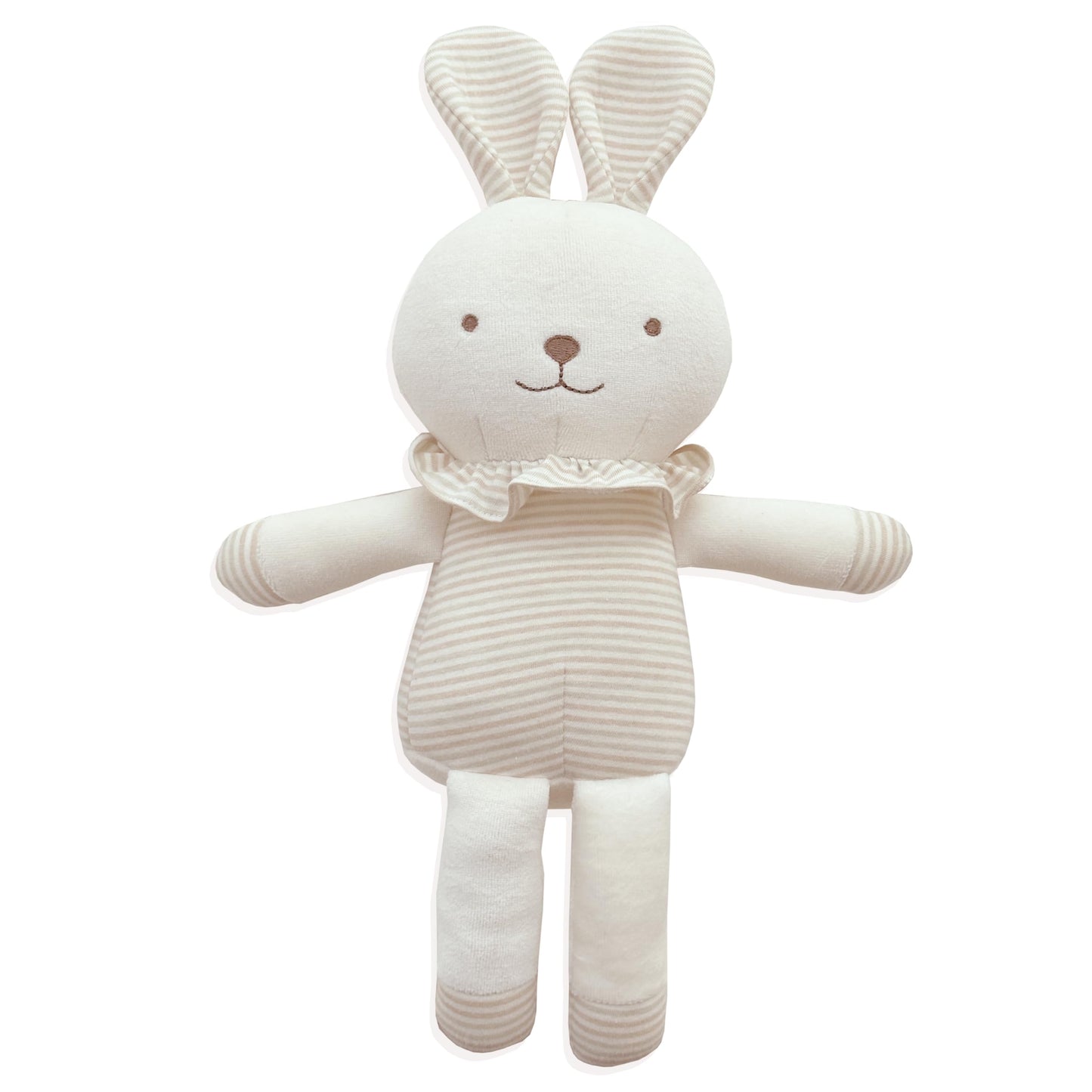 Organic Cotton Baby First Doll (No Dyeing Natural Organic Cotton) ... (Lovely Lace Rabbit 11 inches)