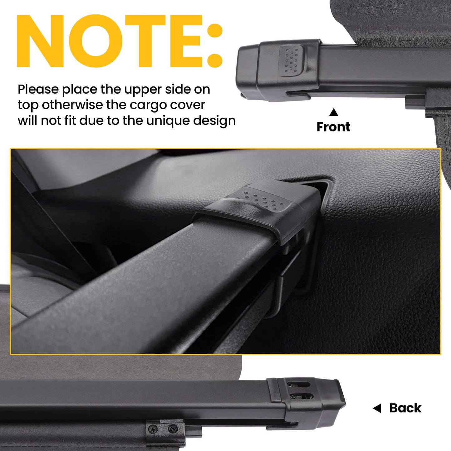 Drytuns Cargo Cover for Honda CRV 2026 2025 2024 2023, Retractable Cargo Trunk Cover for Honda CRV 2023-2026 (Leather - Extension & Straps)