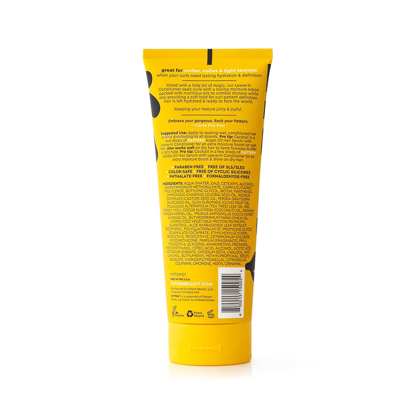 PATTERN Beauty by Tracee Ellis Ross Leave-In Conditioner 9.8 fl oz - Rich Moisture for Curly, Coily and Tight-Textured Hair, 3a to 4c