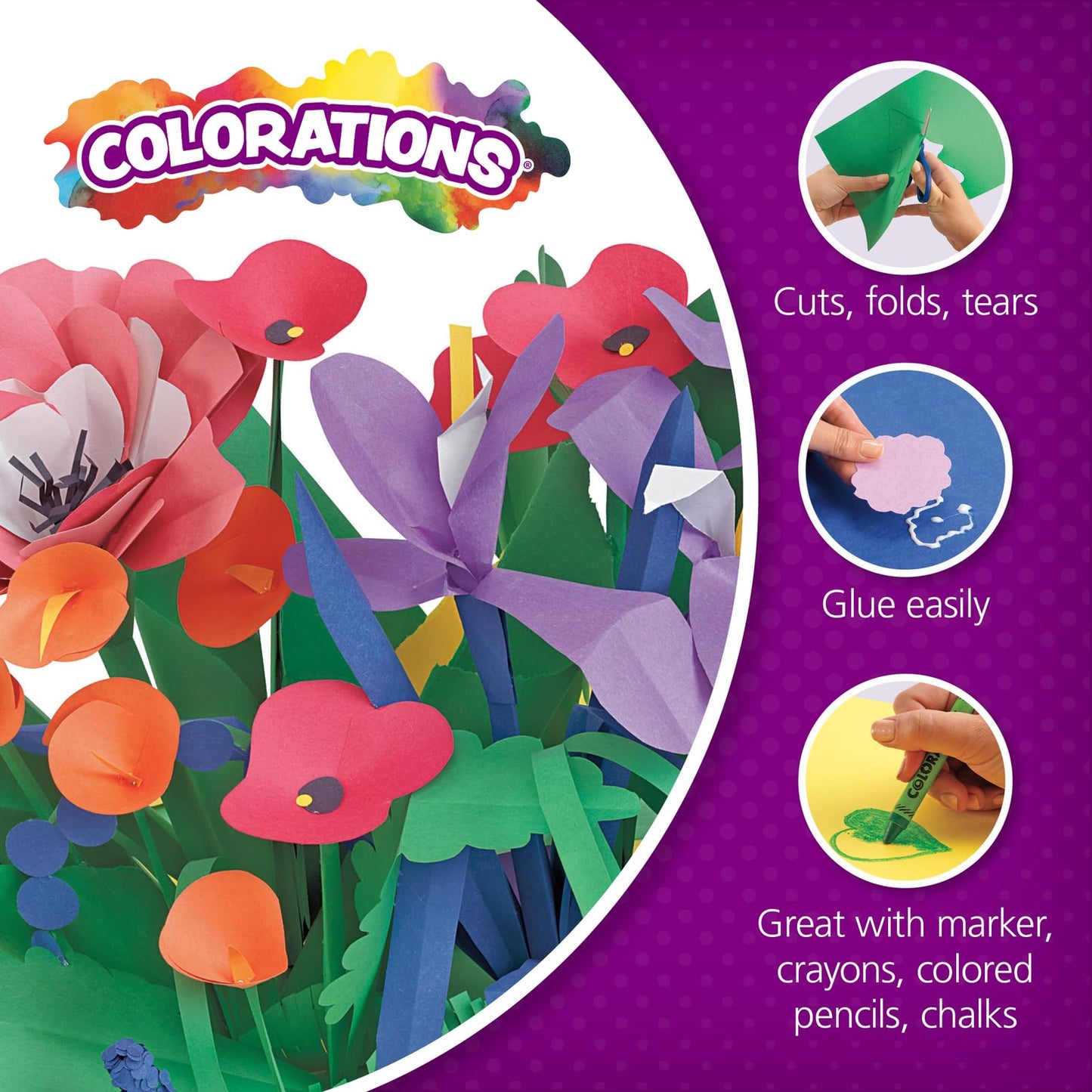 Colorations BIGSMART 12" x 18" Construction Paper Smart Pack (Pack of 300)