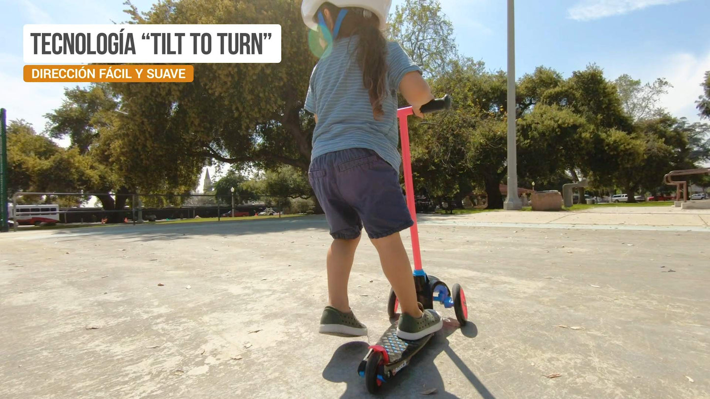 Razor Jr. T3 Kick Scooter for Kids Ages 3+ - Lightweight, Advanced Tilt-to-Turn Technology, For Riders up to 48 lbs