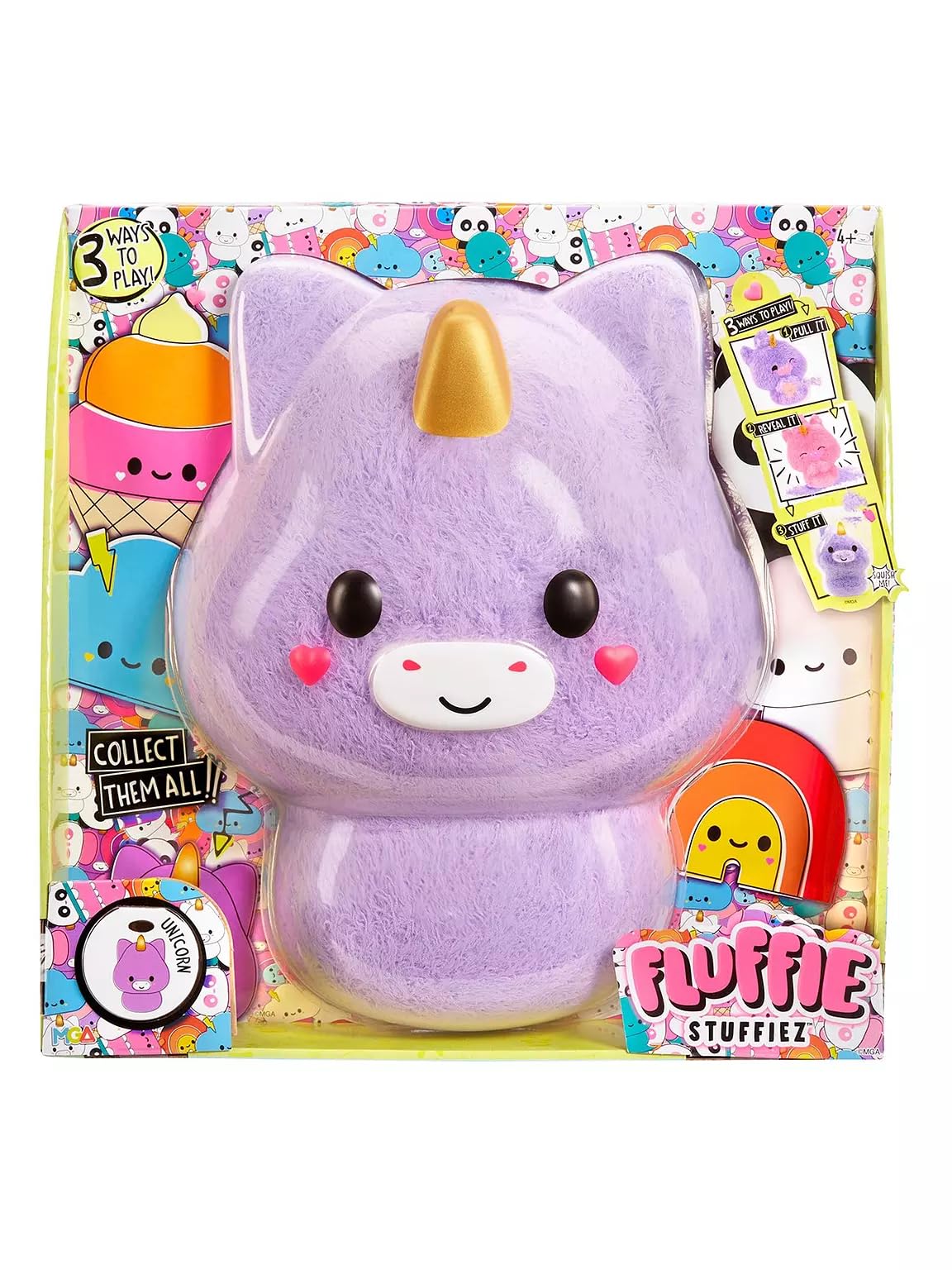 MGA Entertainment Fluffie Stuffiez Series 1 Large Plush - Unicorn