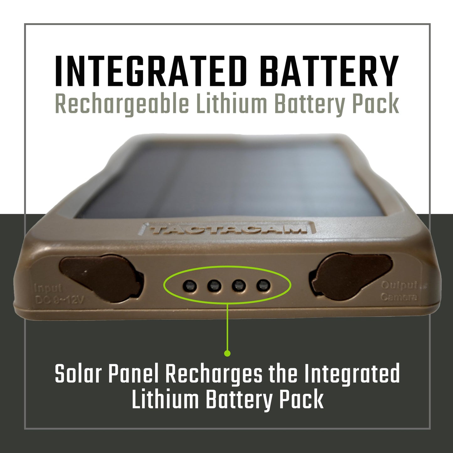 TACTACAM Reveal Solar Panel for Cellular Trail Cameras X 2.0, X, Gen 1, SK, XB (Solar Panel)