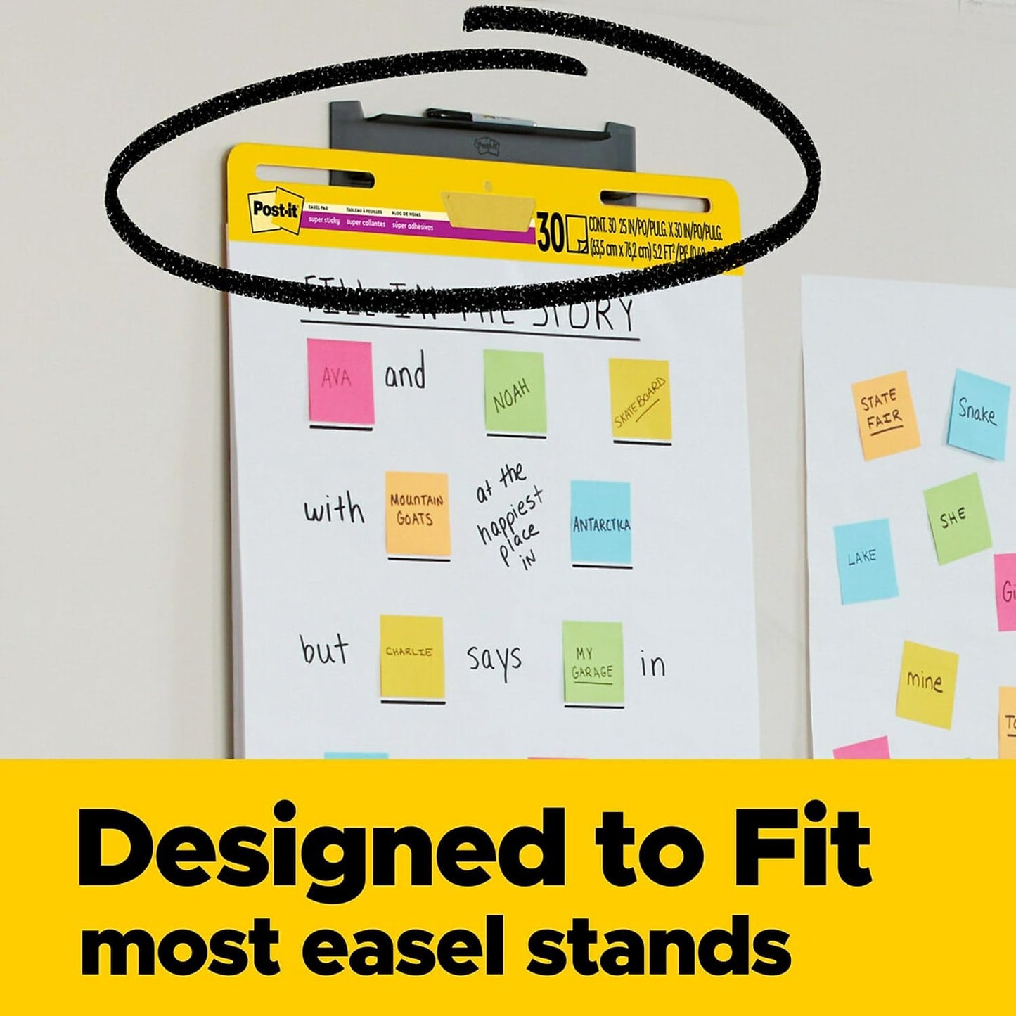 Post-it® Super Sticky Mini Easel Pad,2 Pack