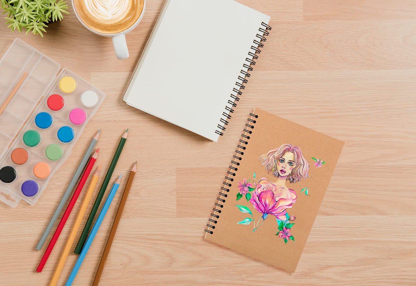 YOTNUS 24 Pack A5 Spiral Notebooks Journal with Kraft Cover, 5x8 Inches, Ruled Lined Paper, for Work, Sketches, Study, Notes Taking, Gifts, Brown (24 PCS(Lined))