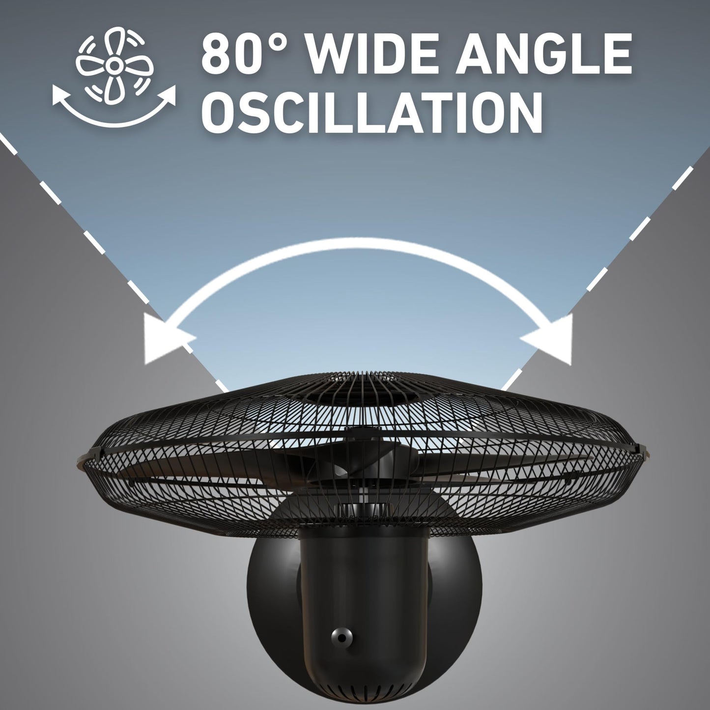 Holmes 18 Inch Oscillating Stand Fan 3 Speed Powerful Airflow Adjustable Height 30 Degree Tilt Wide Angle Cooling Quiet Operation for Bedroom Living Room Home Office Gym Black