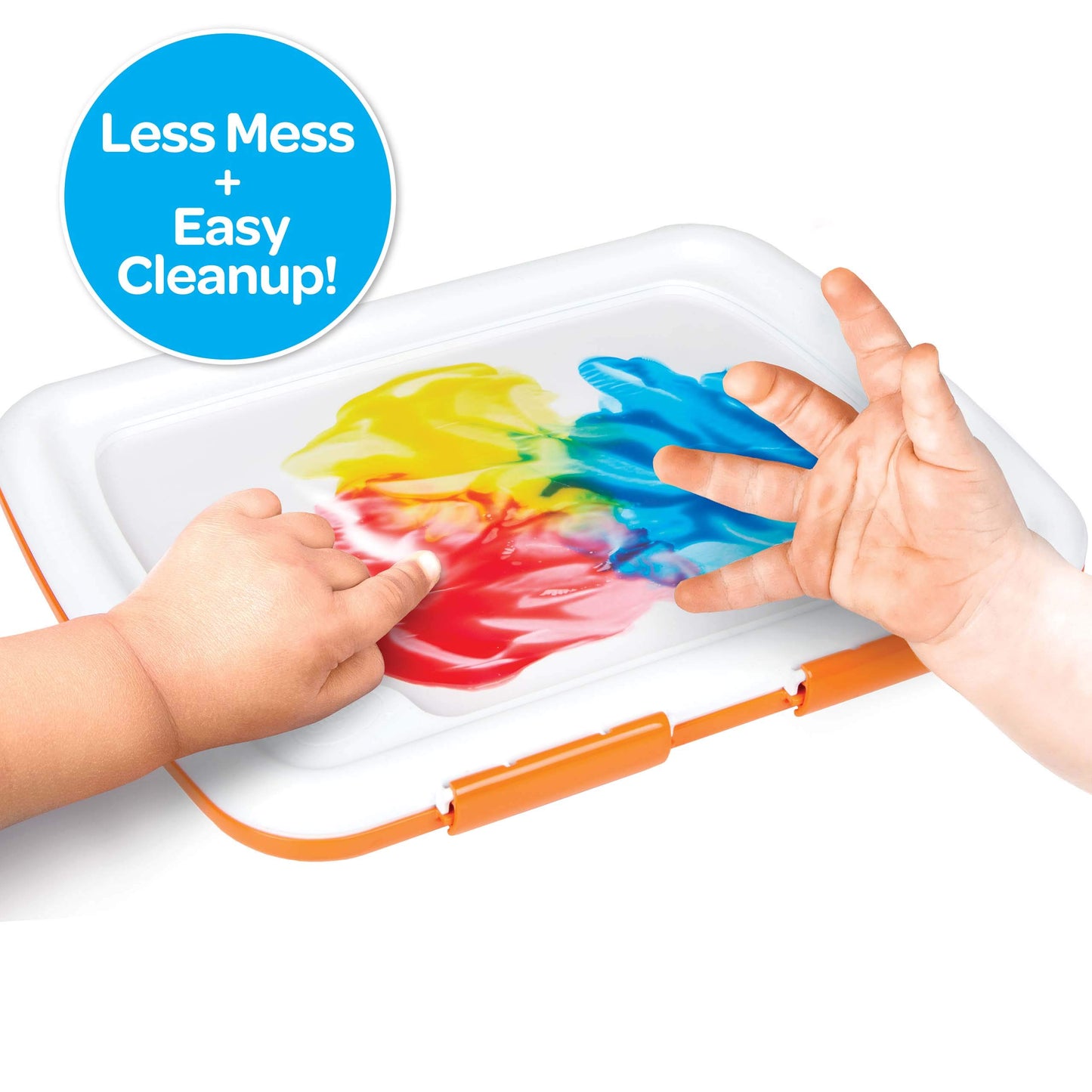 Crayola Washable Finger Paint Station, Less Mess Finger Paints for Toddlers, Kids Gift