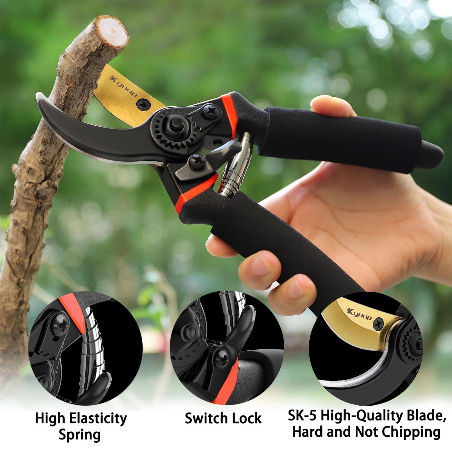 Kynup Garden Shears Pruning Shears Gardening Tools Garden Scissors Stainless Steel