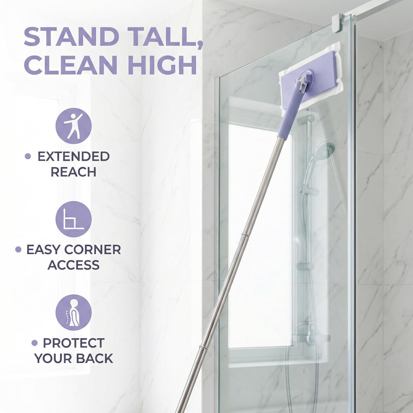Zero Touch Mini Mops,Lazy mop Automatic gripping with Hands Free Push Pull Handle,Retractable Disposable Dust Mops for Multi Cleaning(37.4in + 10*Cloth)