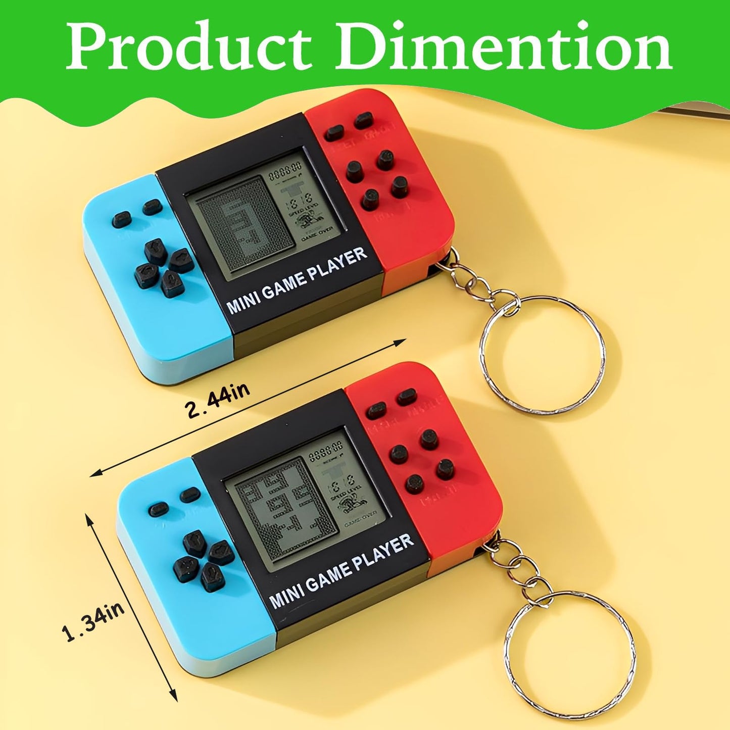 APZ 20 Video Game Party Favors for Kids,Video Game Keychain Party Birthday Supplies,Goodies Bags Stuffer,Carnival Prizes,Treasure Box Toys