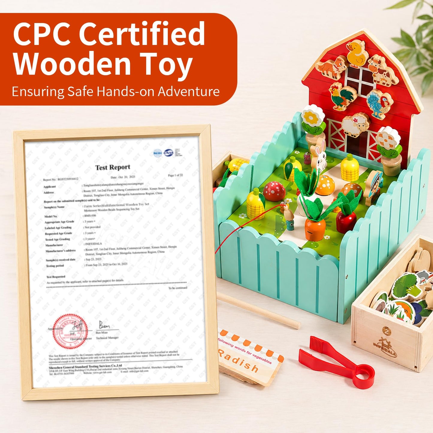 Toddlers Montessori Wooden Educational Toys for 2 3 4 Year Old | Birthday Gifts for Boys & Girls,Preschool Learning Toys for Speech Therapy & Fine Motor Skills Development