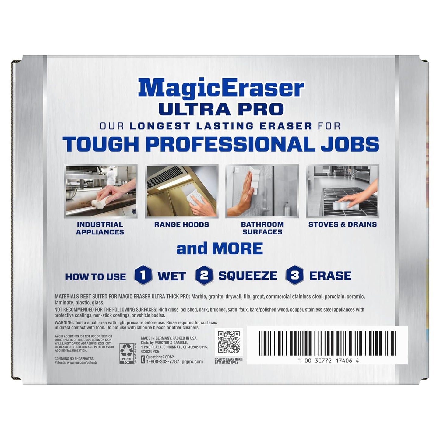 P&G Professional Mr. Clean Magic Eraser, Multi-Purpose Cleaner, 26 Count, Cleaning Sponge, Commercial Cleaning Supply, Commercial Grease Cleaner