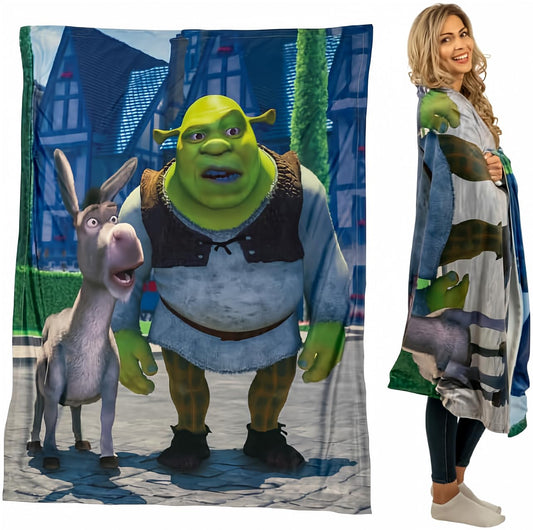 Collectibles Shrek Donkey Bedding Super Soft Micro Raschel Throw, 46 in x 60 in, (Officially Licensed Product) by Franco