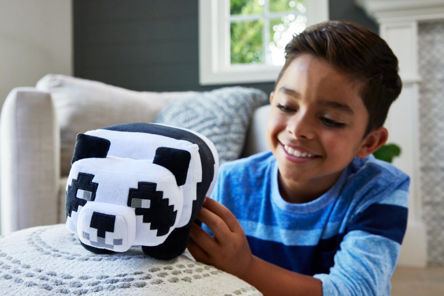 Mattel Minecraft Basic Panda Plush, Video-Game Character Soft Doll, Collectible Toy Gift for Ages 3 Years & Older