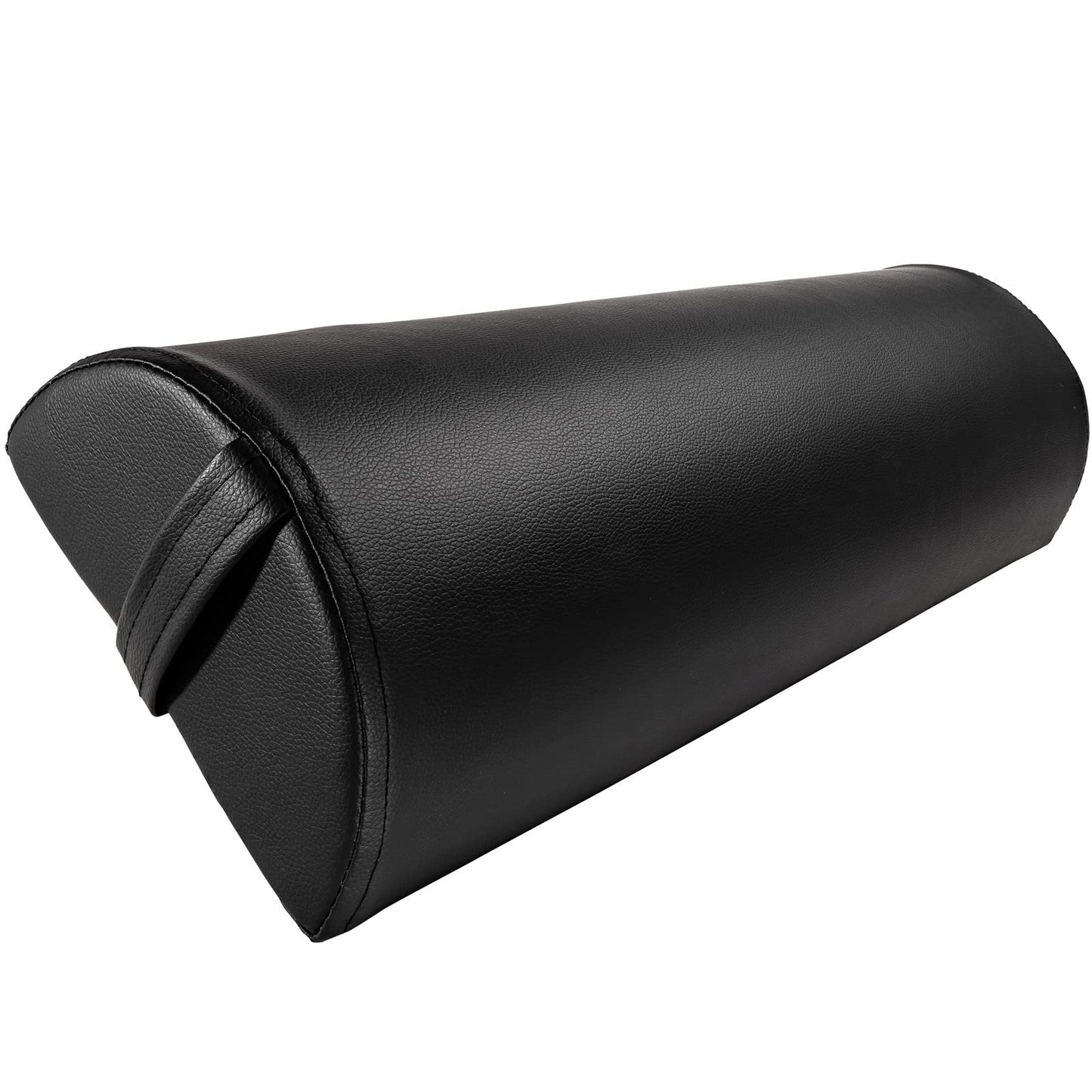 Noverlife Upgraded Large Half Round Neck Massage Table Bolster Pillow Pad, PU Leather Half Moon Massage Table & Spa Bed Pillow Cushion, Semi-Round Pillow Cushion Massage Bolster for Head Leg Knee