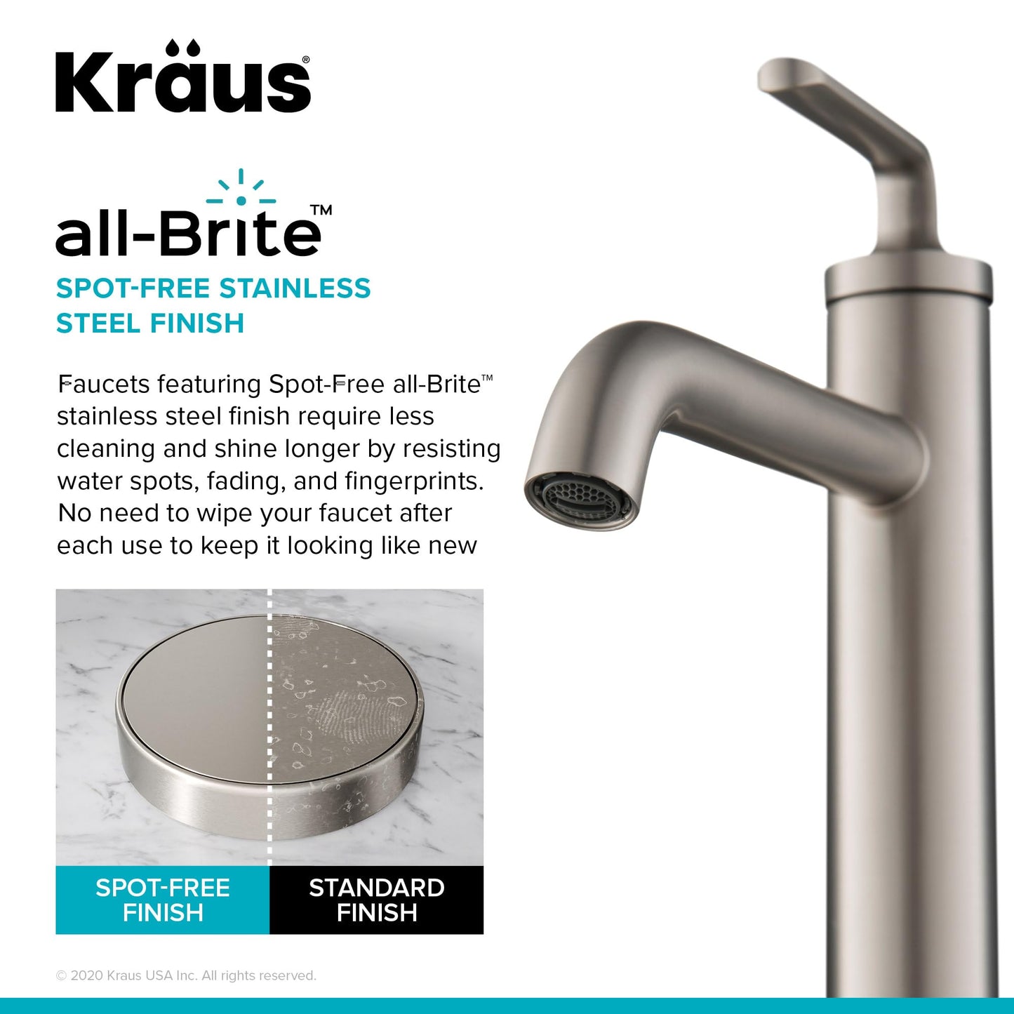 KRAUS Ramus Single Handle Vessel Sink Bathroom Faucet with Pop-Up Drain in Matte Black, KVF-1220MB
