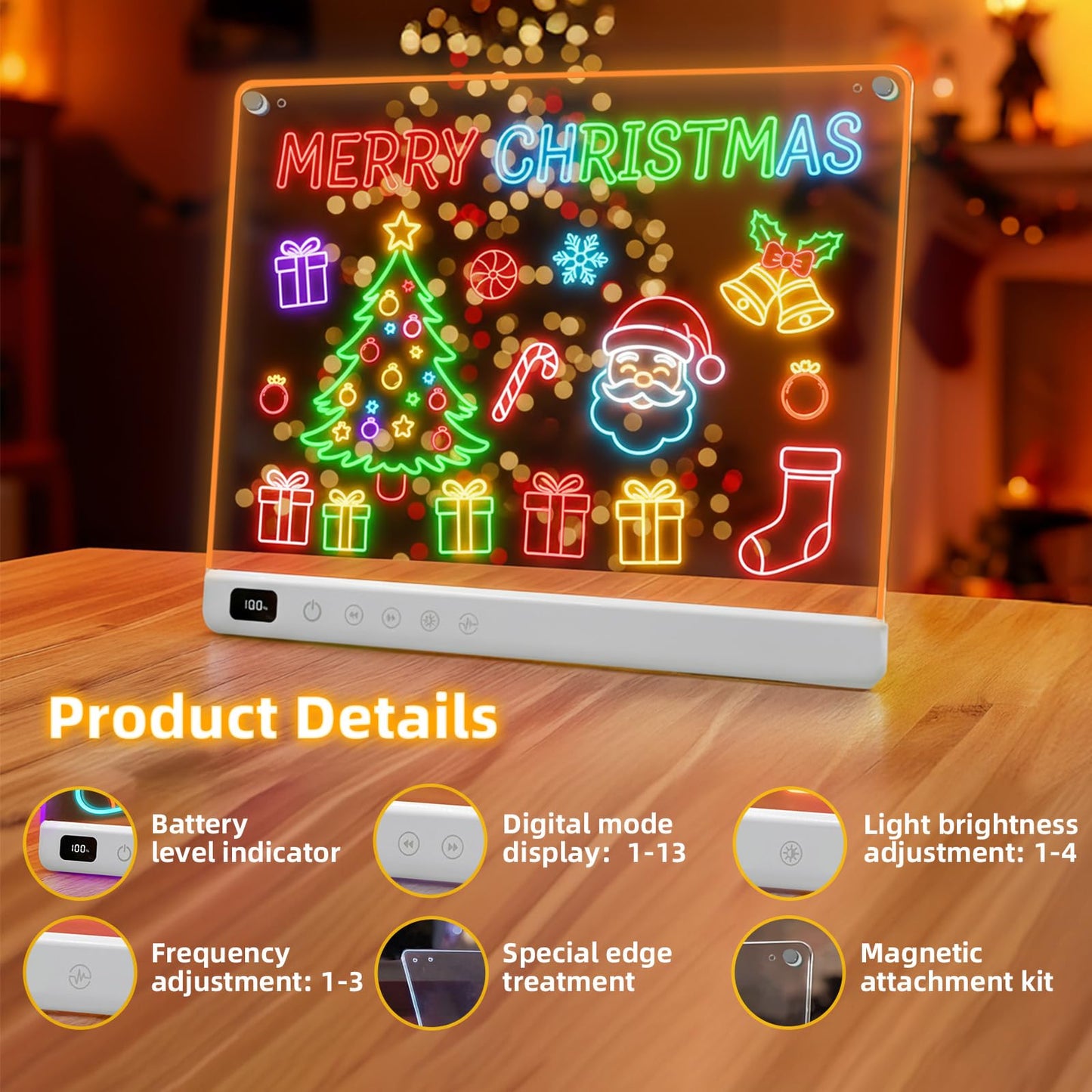 Lumiboard Led Drawing Board with 13 Light Effects