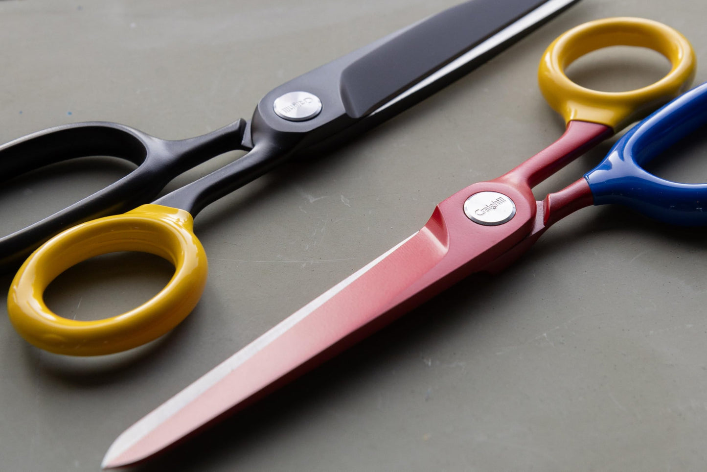 Craighill Chroma Scissors - 8.5” Heavy Duty Stainless Steel All Purpose Scissors for Office Supplies, Crafts & Home, Ultra Sharp, Comfort Grip Handles - Black