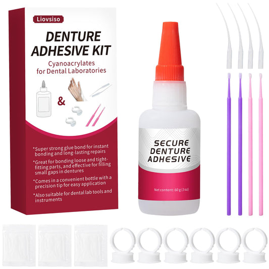 2 oz Dental Lab Instant Bonding Dental Glue, Quick Adhesive, Experience a Secure Bond That Lasts from Days to Week