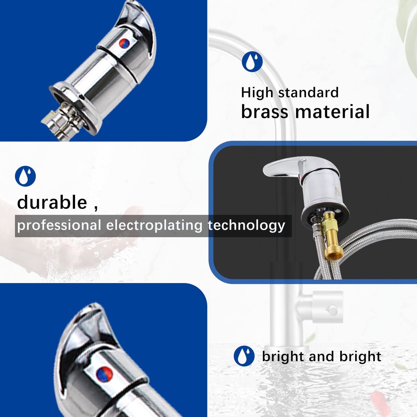 Karagas Salon Shampoo Bowl Faucet Vacuum Breaker Kit, Salon Shampoo Bowl Salon Sink Faucet & Vacuum Breaker with Sprayer and Hose for Shampoo Bed,Hair Salon Sink Faucet Sprayer Hose Set