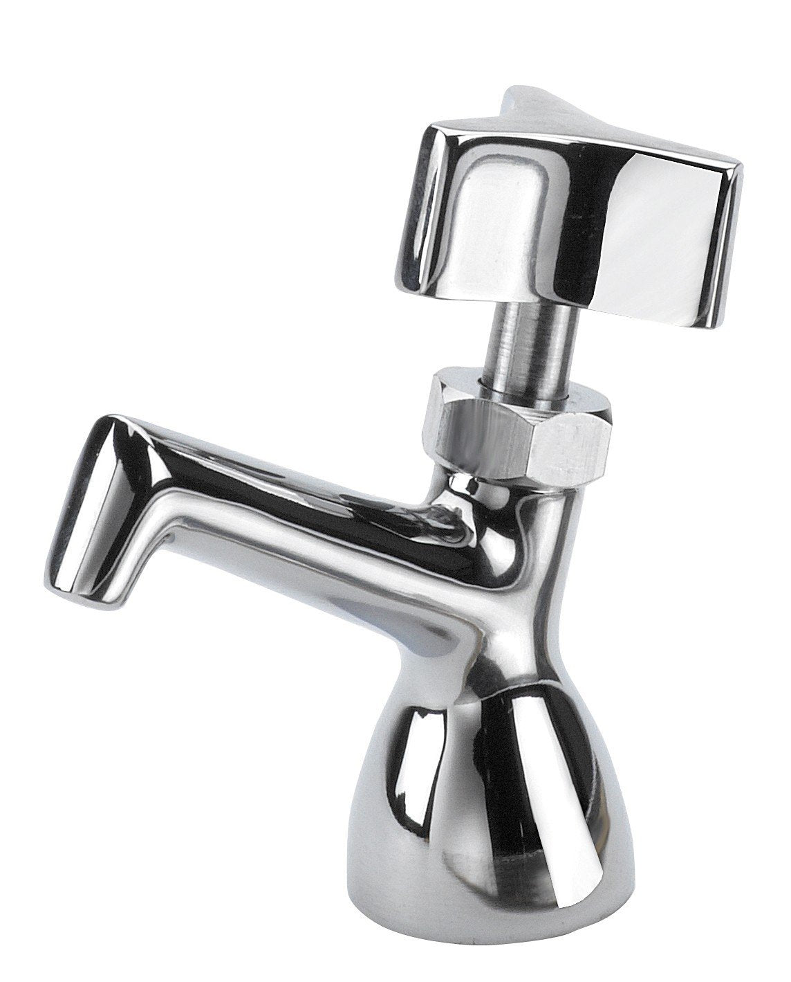 Krowne 16-151L Dipper Well Faucet, Deck-Mounted, 1/2" NPS Inlet, with knob-Type Valve, Chrome-Plated Brass Finish, Low Lead Compliant, NSF, cCSAus‍‌‌‌‍‌‌‌‍‌‌‍‌‌‌‌‍‌‌‌‍‌‌‍‌‌‌