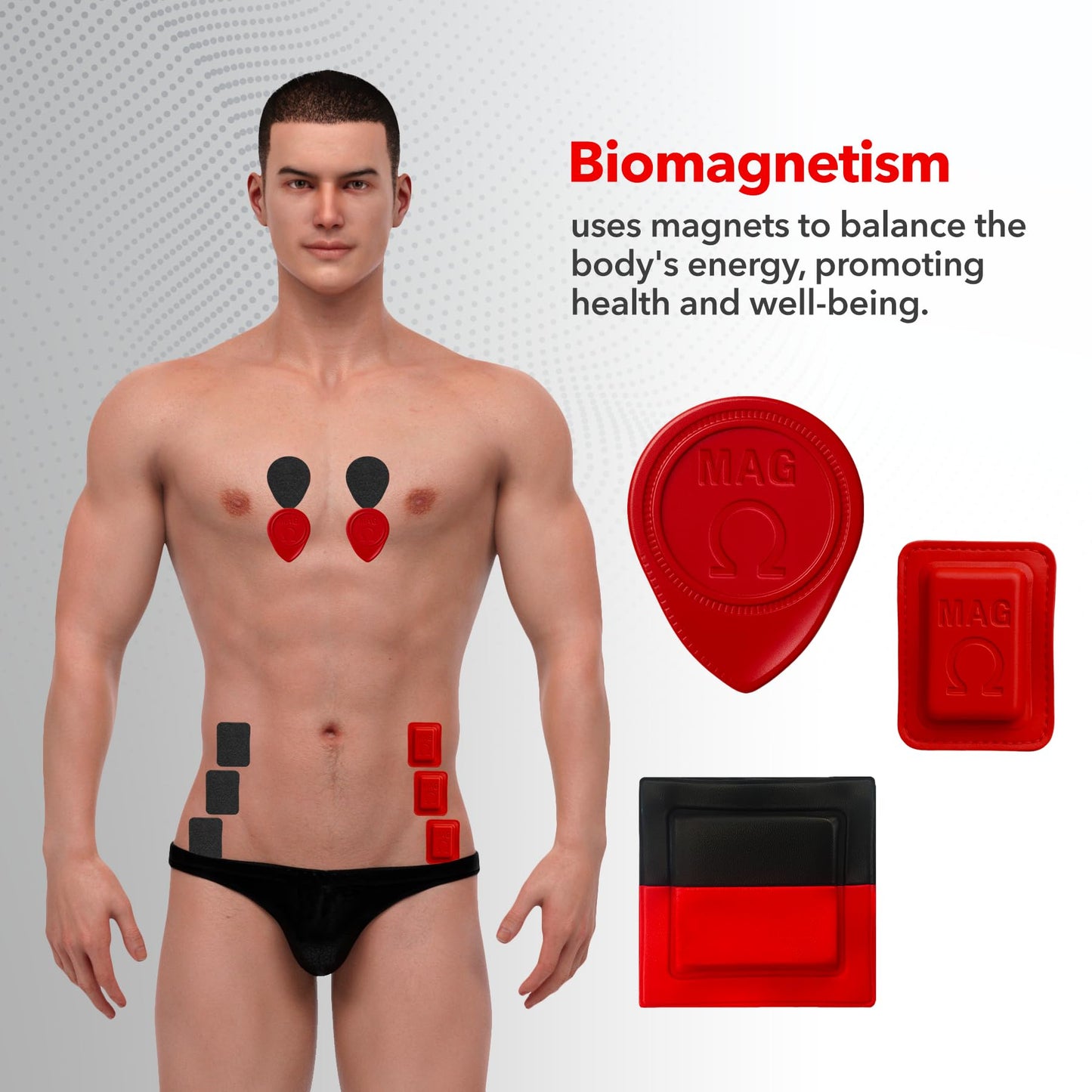 MAG® 15‑Pack Ferrite Biomagnet Kit – 3500‑4000 Gauss Round, Rectangular & Duo – Dr. Goiz Therapy – Vinyl‑Coated with Clear Polarity