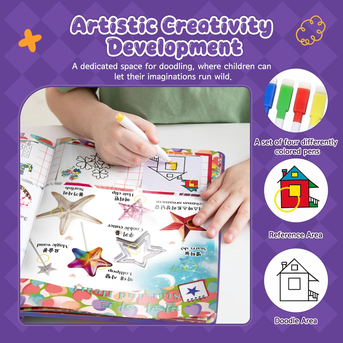 biidi English & Korean Bilingual Sound Book Colors & Shapes | 1200+ Sounds Songs Stories | Erasable Drawing Rechargeable | Toddler Learning Toy Gift for Kids 2-6 Years Old | Preschool Educational Toy