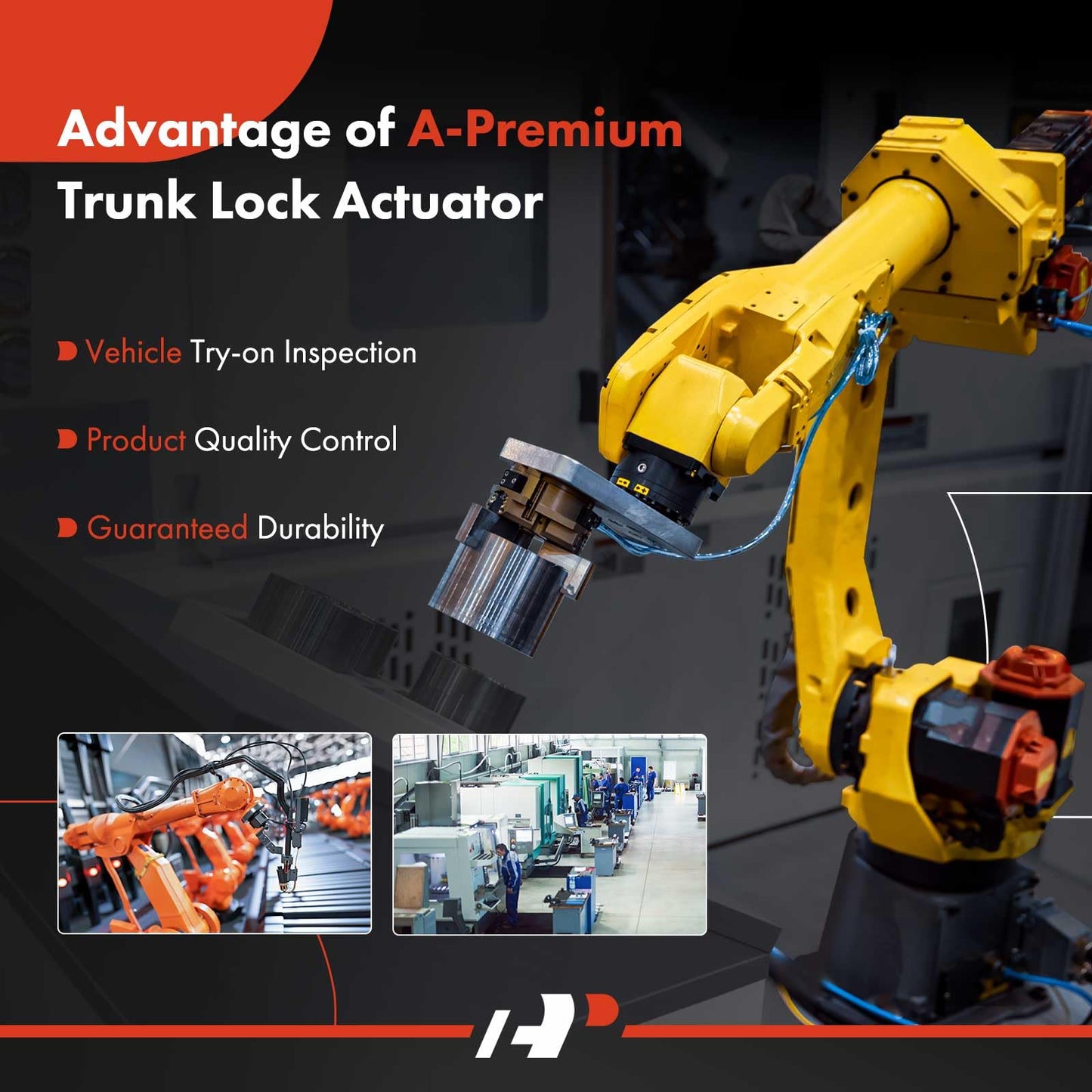 A-Premium Rear Trunk Latch Tailgate Door Lock Actuator Compatible with BMW 528i, 528i xDrive, 535d, 535d xDrive, 535i, 535i xDrive, 550i, 550i xDrive, Power Rear Tailgate Lock