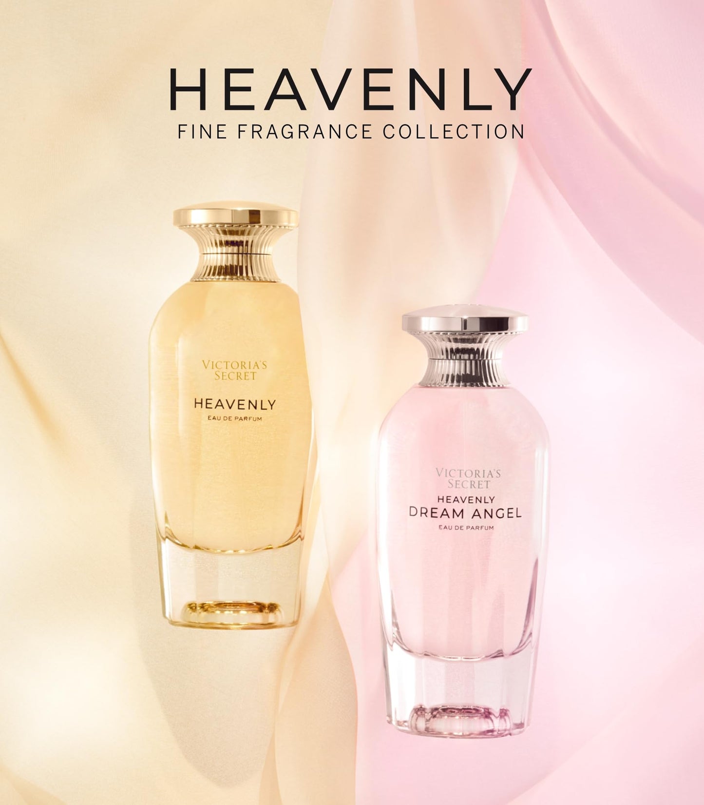 Victoria's Secret Heavenly Dream Angels Eau de Parfum, Notes of Prismatic Musk, Raspberry Nectar & Amber Crystals, Perfumes for Women (3.4 oz)