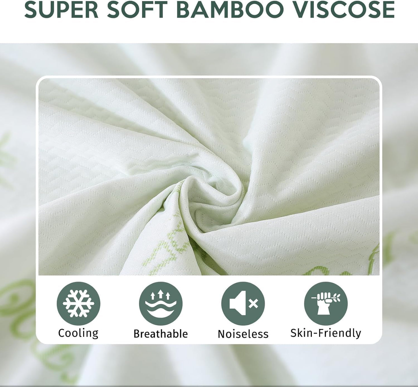 MUXHOMO 2 Pack Mattress Protector Full Size Bed, 100% Waterproof Mattress Cover, Cooling and Breathable Bed Pad Cover, Deep Pocket 8"-21"
